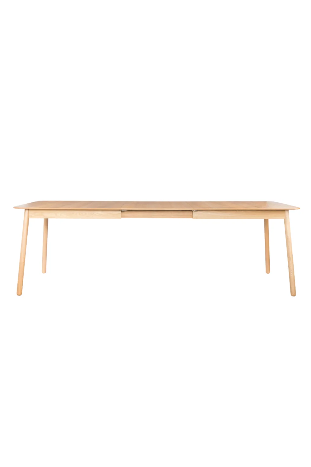 Extendable Natural Wood Dining Table (L)