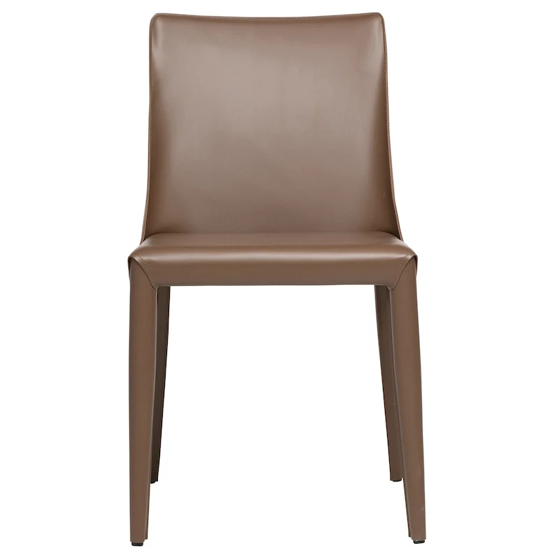 Mid-Century Modern Vegan Leather Dining Chair